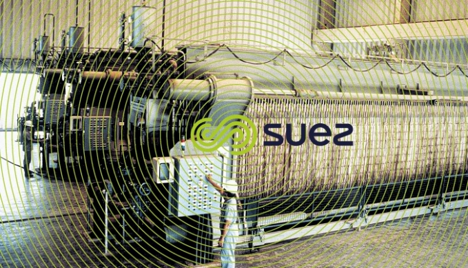 Installation d’Achères pour le SIAPP – Capacité : 230 t · j–1 de MS – 14 filtres-presse à suspension latérale (140 plateaux de 1 500 × 1 500)