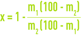 Formule : digestion anaérobie - réduction du pourcentage de MO des boues