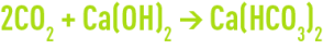 Formule : Reminéralisation par CO2 + chaux