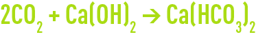 Formule : Reminéralisation par CO2 + chaux