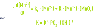 Formule : Oxydation par l’oxygène - manganèse