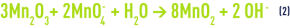 Formule : Oxydation par MnO2 - régénération par permanganate