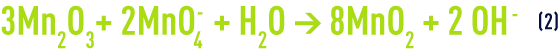 Formule : Oxydation par MnO2 - régénération par permanganate