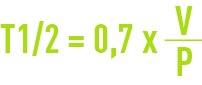 les circuits de refroidissement ouverts - Le temps de demi-séjour : T1/2