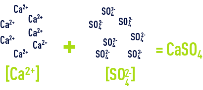 précipitation du sulfate de calcium